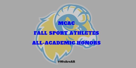 Sixteen Golden Rams Earn Fall MCAC All-Academic Honors