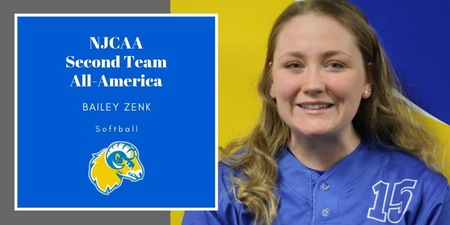 Bailey Zenk Named NJCAA and NFCA All-American